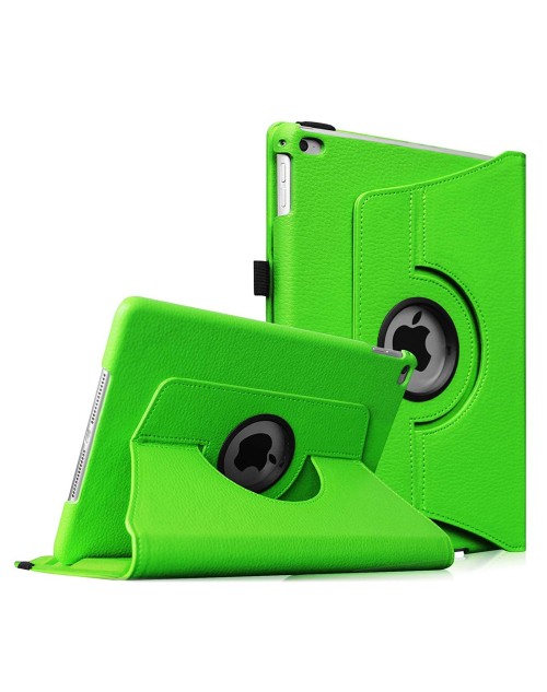 Apple iPad Mini 1/2/3 360 Rotaing Pu Leather with Viewing Stand Plus Free Stylus Case Cover -Green